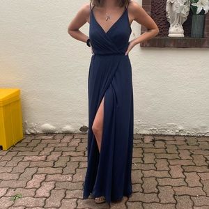 Navy Blue Bridesmaids Dress